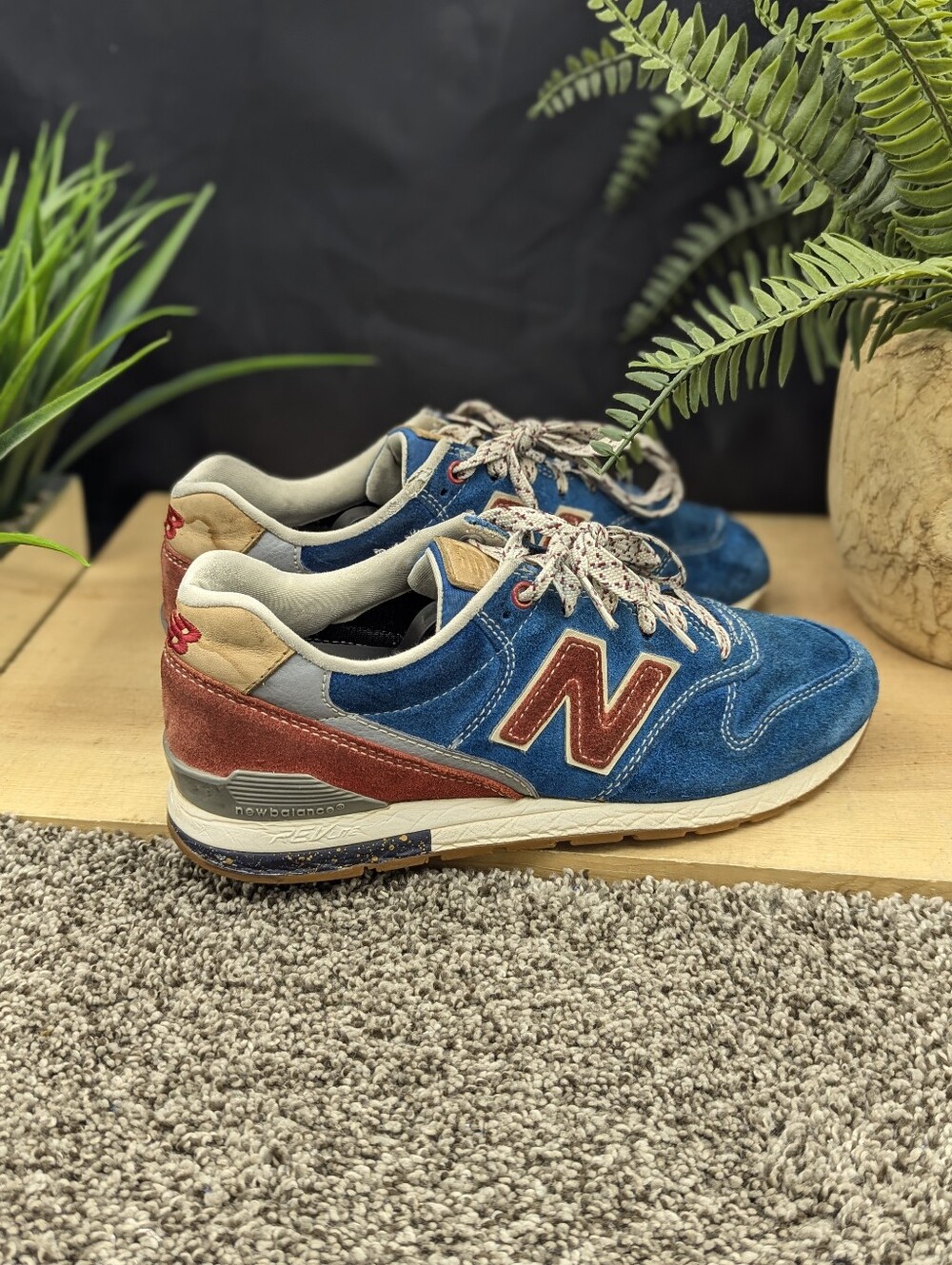 New Balance 996 "Red-Blue" Youth Size 5.5 Women's Size 7 Running Walking Shoes